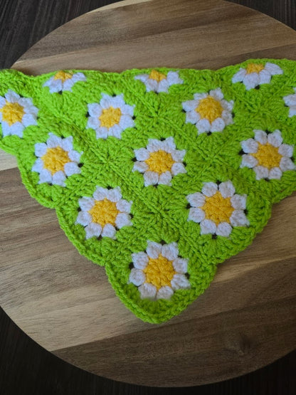 Daisy Granny Square Bandana