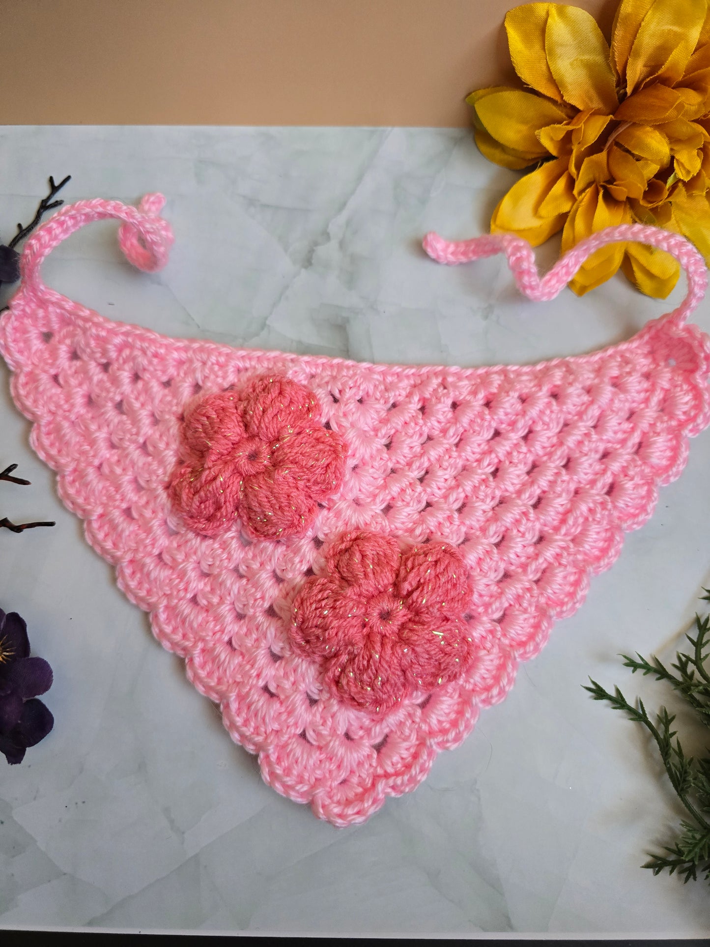 Marshmallow Bloom Bandana